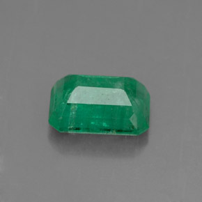 0.87캐럿 천연 그린 에메랄드, 에메랄드 컷, 6.8×5 mm, SI-I1