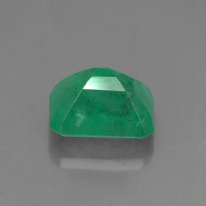 1.15캐럿 천연 그린 에메랄드, 에메랄드 컷, 7×5.2 mm, SI-I1