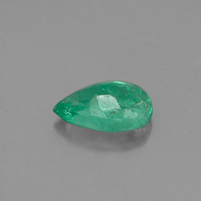 0.34캐럿 천연 그린 에메랄드, 배 모양, 5.9×4 mm, SI-I1