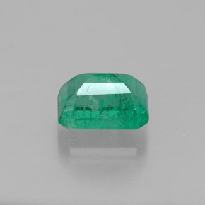 1.09캐럿 천연 그린 에메랄드, 에메랄드 컷, 6.8×5.1 mm, SI