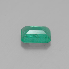 0.84캐럿 천연 그린 에메랄드, 에메랄드 컷, 6.9×5 mm, SI