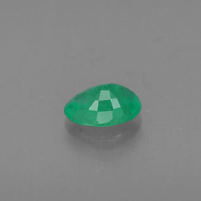 0.41캐럿 천연 그린 에메랄드, 타원형 컷, 5.8×4.1 mm, SI