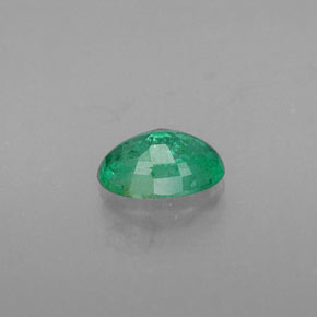0.42캐럿 천연 그린 에메랄드, 타원형 컷, 6.1×4 mm, SI-I1