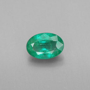 0.35캐럿 천연 그린 에메랄드, 타원형 컷, 6×4.2 mm, SI