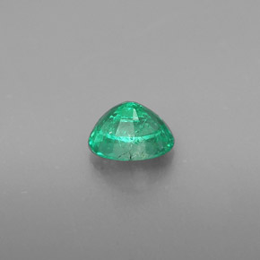 0.48캐럿 천연 그린 에메랄드, 타원형 컷, 5.6×4.3 mm, SI