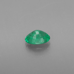 0.39캐럿 천연 그린 에메랄드, 타원형 컷, 5.7×4.1 mm, SI-I1