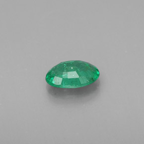 0.34캐럿 천연 그린 에메랄드, 타원형 컷, 5.9×4 mm, SI
