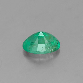 0.41캐럿 천연 그린 에메랄드, 타원형 컷, 5.7×4 mm, SI-I1