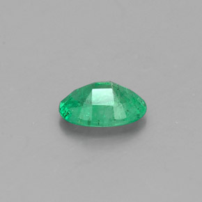0.38캐럿 천연 그린 에메랄드, 타원형 컷, 6×4 mm, SI-I1
