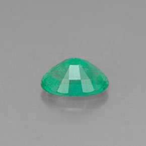 0.42캐럿 천연 그린 에메랄드, 타원형 컷, 5.9×4 mm, SI