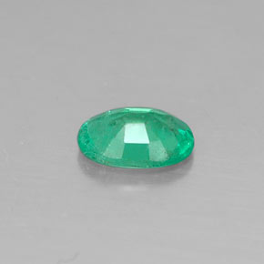 0.31캐럿 천연 그린 에메랄드, 타원형 컷, 5.7×4 mm, SI