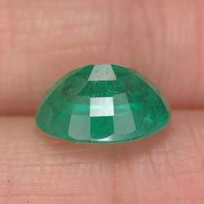 2.68캐럿 천연 그린 에메랄드, 타원형 컷, 10.3×8.2 mm, SI