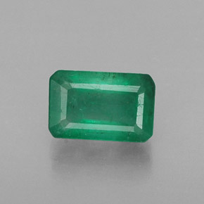 0.61캐럿 천연 그린 에메랄드, 에메랄드 컷, 6.1×4 mm, SI-I1