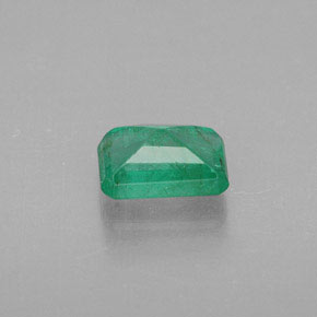 0.55캐럿 천연 그린 에메랄드, 에메랄드 컷, 6×4.1 mm, SI-I1