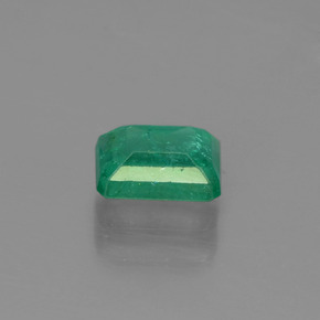 0.57캐럿 천연 딥 그린 에메랄드, 에메랄드 컷, 5.8×4 mm, SI-I1
