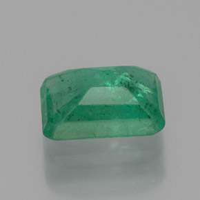 0.93캐럿 천연 그린 에메랄드, 에메랄드 컷, 7.1×5 mm, SI-I1