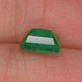 1.05캐럿 천연 그린 에메랄드, 에메랄드 컷, 7×5 mm, SI-I1