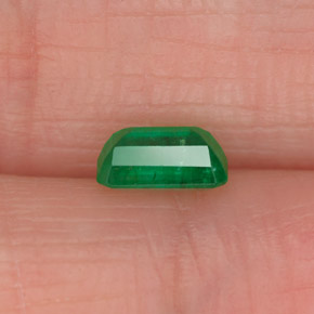 0.50캐럿 천연 그린 에메랄드, 에메랄드 컷, 5.8×3.8 mm, SI-I1