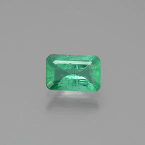 0.48캐럿 천연 그린 에메랄드, 에메랄드 컷, 6.1×4 mm, SI-I1