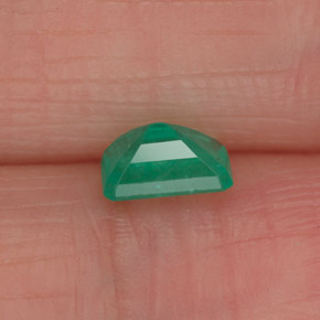 0.49캐럿 천연 그린 에메랄드, 에메랄드 컷, 5.8×4 mm, SI-I1