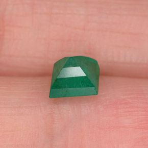 0.75캐럿 천연 그린 에메랄드, 스퀘어, 5.1×5.1 mm, I1