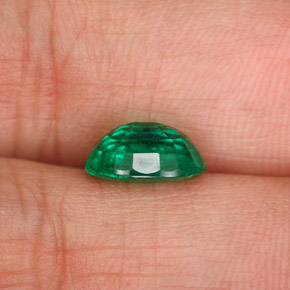 1.58캐럿 천연 그린 에메랄드, 타원형 컷, 8.7×6.7 mm, SI-I1