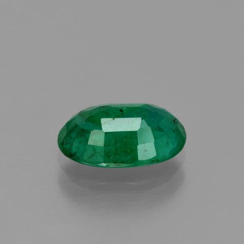 1.43캐럿 천연 쿨 그린 에메랄드, 타원형 컷, 9.2×6.4 mm, SI-I1