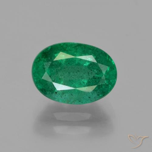 1.81ct 자연스러운 미디엄 그린 에메랄드, 타원형, SI-I1