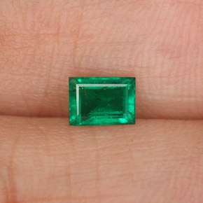 0.41캐럿 천연 그린 에메랄드, 바게트, 5.3×3.9 mm, SI-I1
