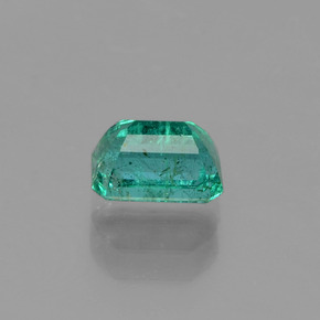 0.66캐럿 천연 그린 에메랄드, 에메랄드 컷, 5.9×3.9 mm, SI-I1