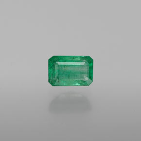 0.61캐럿 천연 그린 에메랄드, 에메랄드 컷, 6.1×4.1 mm, SI-I1