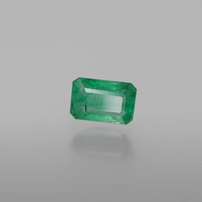0.61캐럿 천연 그린 에메랄드, 에메랄드 컷, 6.1×4.1 mm, SI-I1
