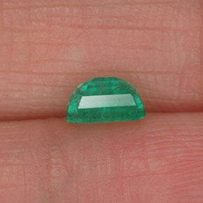 0.58캐럿 천연 그린 에메랄드, 에메랄드 컷, 5.8×4 mm, SI-I1
