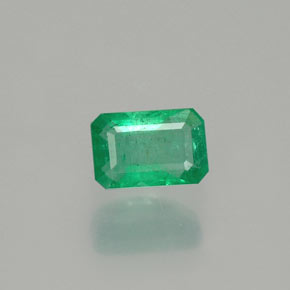 0.57캐럿 천연 그린 에메랄드, 에메랄드 컷, 6×4 mm, SI-I1