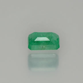 0.57캐럿 천연 그린 에메랄드, 에메랄드 컷, 6×4 mm, SI-I1