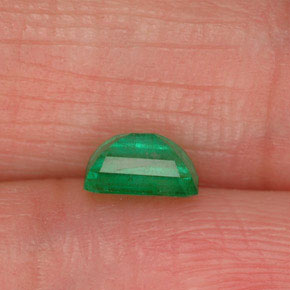 0.53캐럿 천연 그린 에메랄드, 에메랄드 컷, 5.7×4 mm, SI-I1