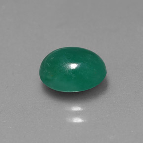 1.70캐럿 천연 그린 에메랄드, 타원형 컷, 8.3×6.1 mm, 투명한