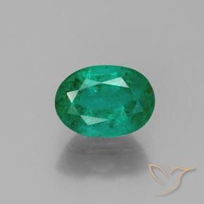1.62ct 자연스러운 일렉트릭 그린 에메랄드, 타원형, SI-I1