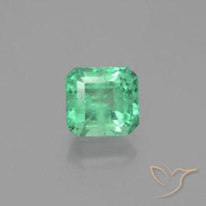 1.72ct 자연스러운 쿨 그린 에메랄드, 에메랄드 컷, VS-SI
