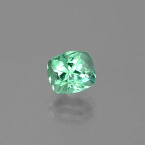 1.82캐럿 천연 라이트 에메랄드 그린 에메랄드, 쿠션 컷, 7.9×6.9 mm, VS-SI