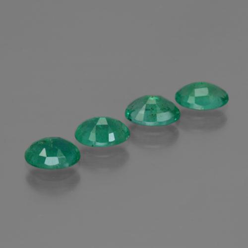 1.73캐럿 천연 쿨 그린 에메랄드 보석, 타원형 컷, 6×4.2 mm, SI