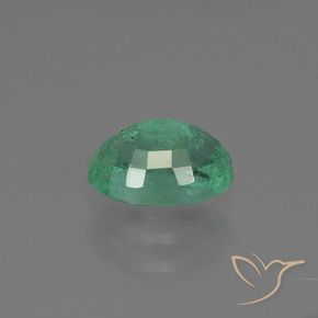 0.95캐럿 천연 미디엄 그린 에메랄드, 타원형, SI