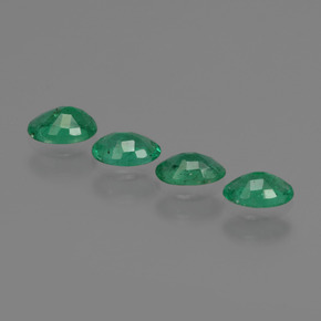 캐럿 천연 그린 에메랄드 보석, 타원형 컷, 5×3.2 mm, SI