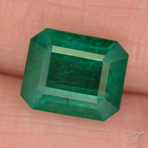 2.96ct 자연스러운 포레스트 그린 에메랄드, 에메랄드 컷, SI