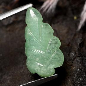 2.06캐럿 천연 녹색 에메랄드, 플라워 컷, 투명한