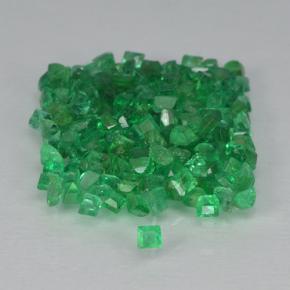 1.91캐럿 천연 미디엄 그린 에메랄드 보석, 스퀘어, 1.2×1.2 mm, SI