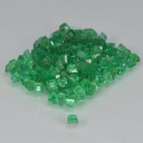 1.91캐럿 천연 미디엄 그린 에메랄드 보석, 스퀘어, 1.2×1.2 mm, SI