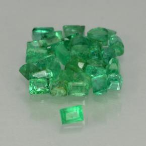 0.53캐럿 천연 그린 에메랄드 보석, 바게트, 1.6×1.1 mm, SI