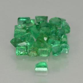 0.53캐럿 천연 그린 에메랄드 보석, 바게트, 1.6×1.1 mm, SI