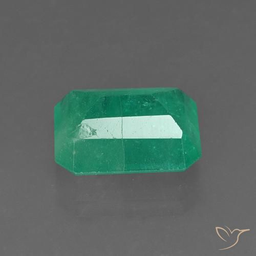 3.65캐럿 천연 딥그린 에메랄드, 옥타곤 / 에메랄드 컷, SI